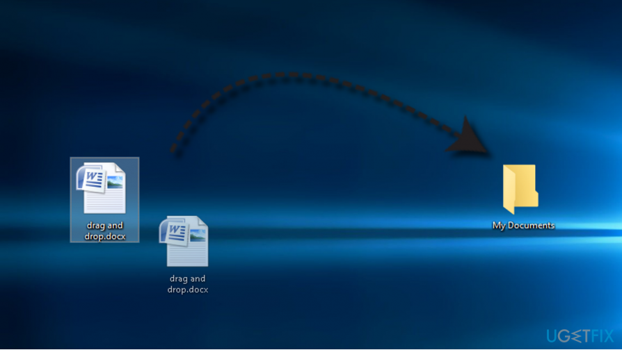 Træk og slip virker ikke på Windows 10