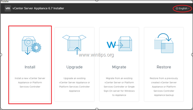 VMware vSphere में VCenter सर्वर स्थापित करें