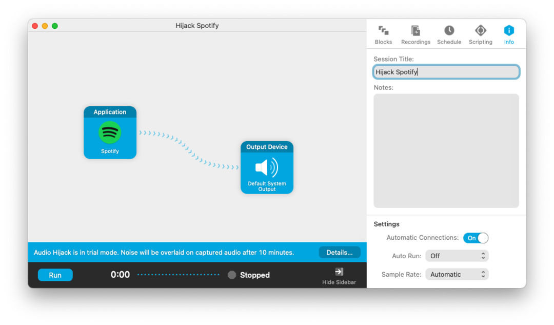 Beheer het individuele applicatievolume op Mac met Audio HiJack - 9