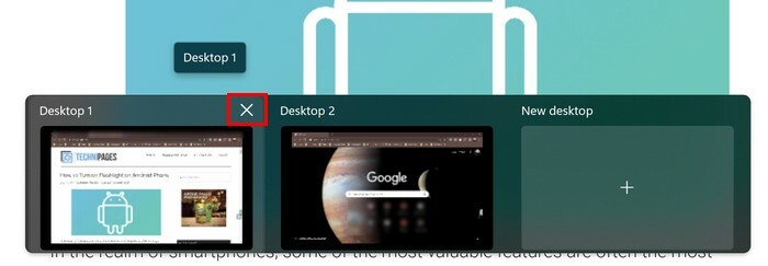 Desktop virtual membuka Windows 11