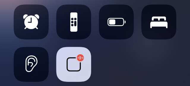 Kondig Berichten-optie aan in Control Center op iPhone