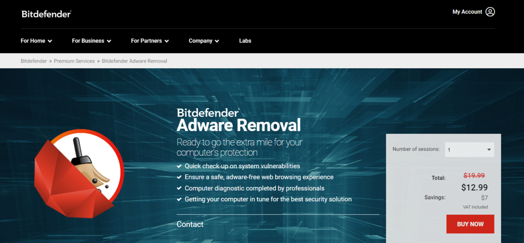 Ferramenta de Remoção de Adware BitDefender