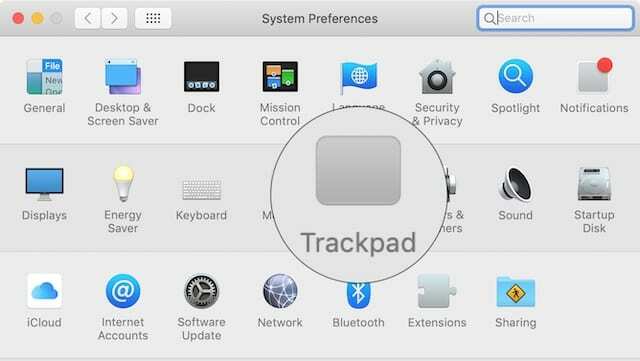 Trackpad-Systemeinstellungen