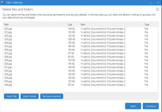 O&O SafeErase - penghancur file yang aman