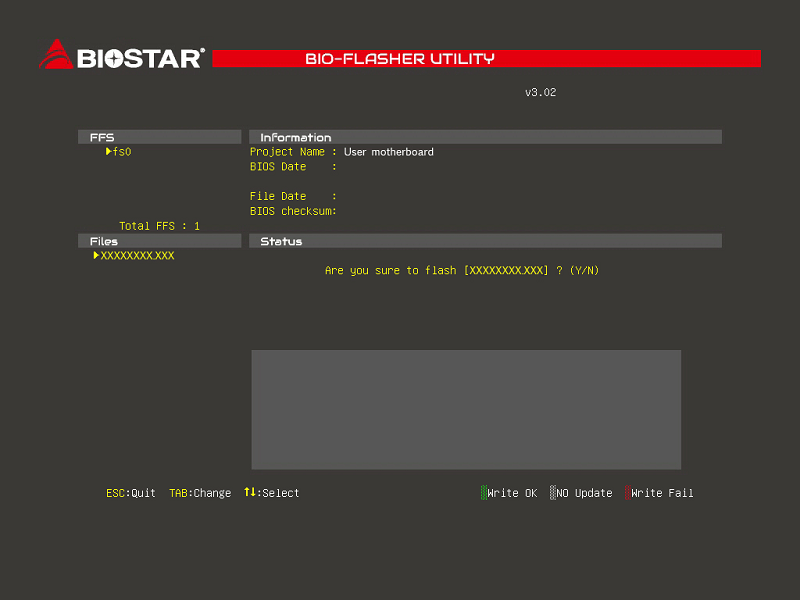 बायोस्टार BIOS अद्यतन उपयोगिता