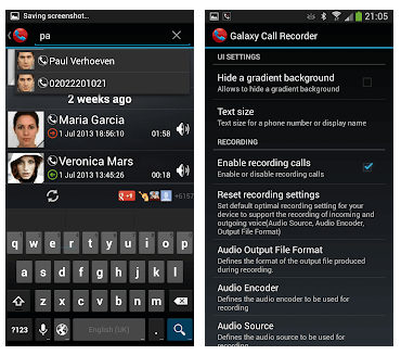 बेस्ट कॉल रिकॉर्डिंग ऐप्स - गैलेक्सी कॉल रिकॉर्डर