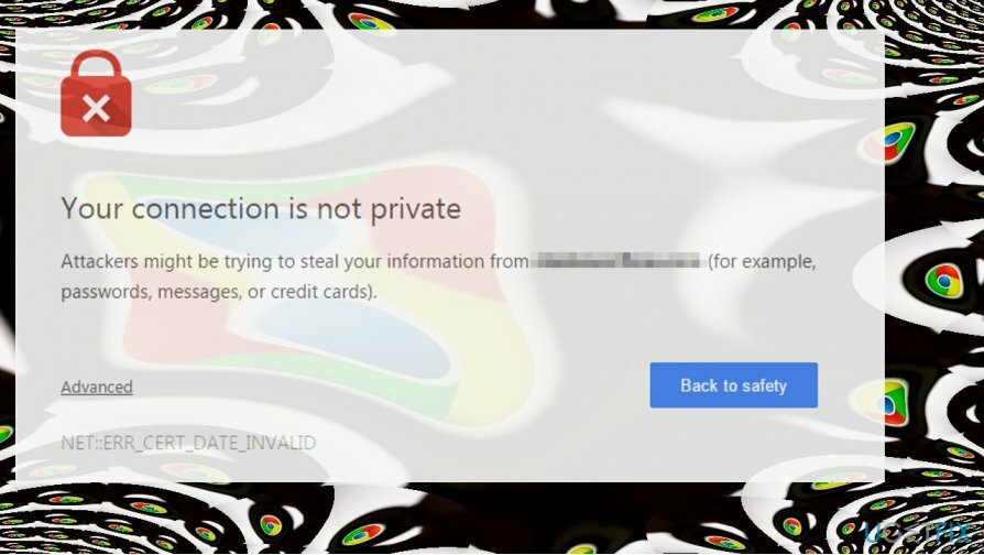 mostrando erro ERR_CERT_COMMON_NAME_INVALID no Chrome