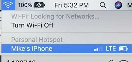 Personligt hotspot - Wi-Fi