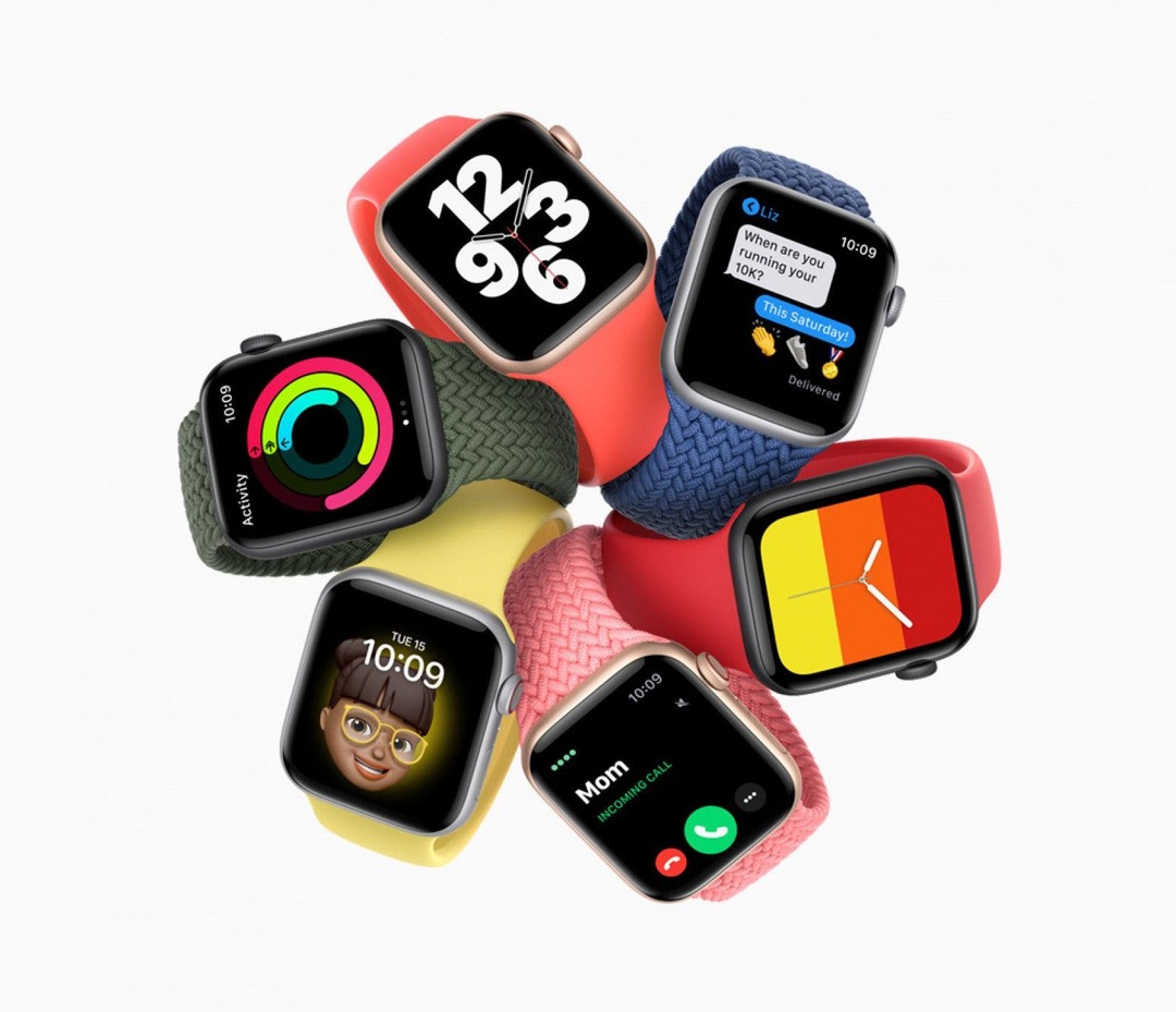 Barvy a pásky Apple Watch SE