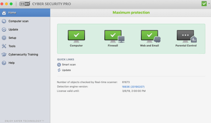 ESET Cyber ​​Security für Mac