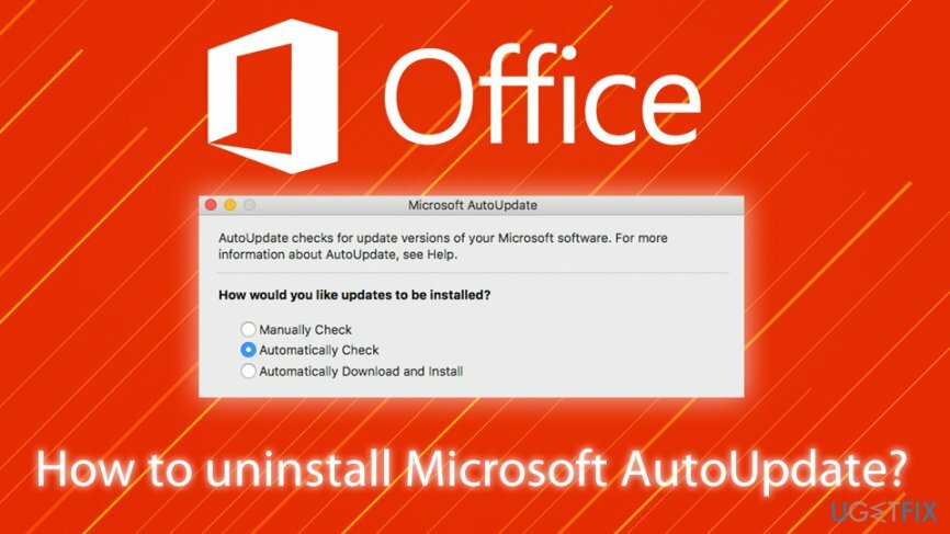 Jak odinstalovat Microsoft AutoUpdate?