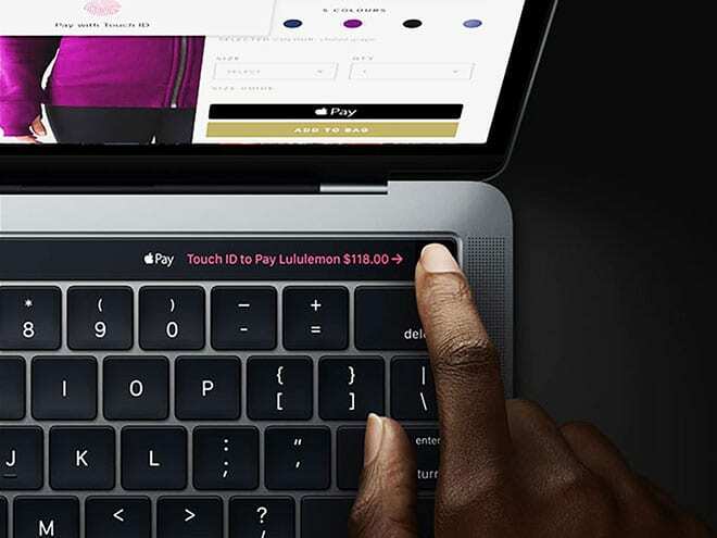 Korzystanie z Apple Pay Touch ID na komputerach Mac