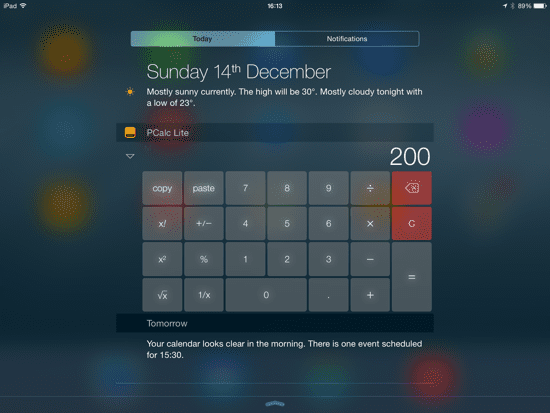 Widget PCalc