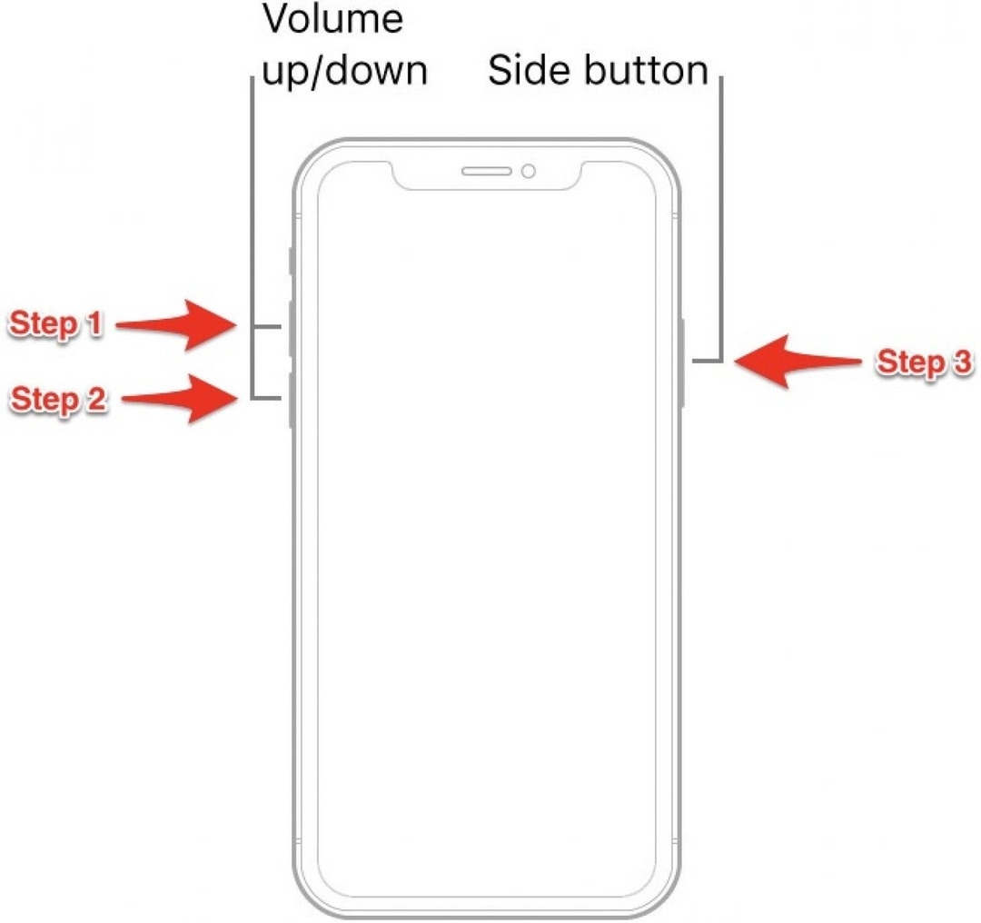 強制的に再起動してiPhoneを再起動します。