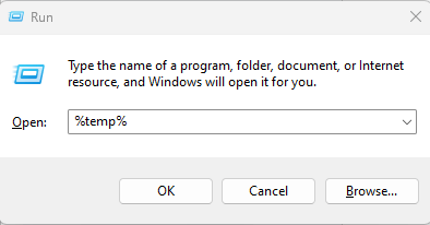 Hapus File Residu - dari temp