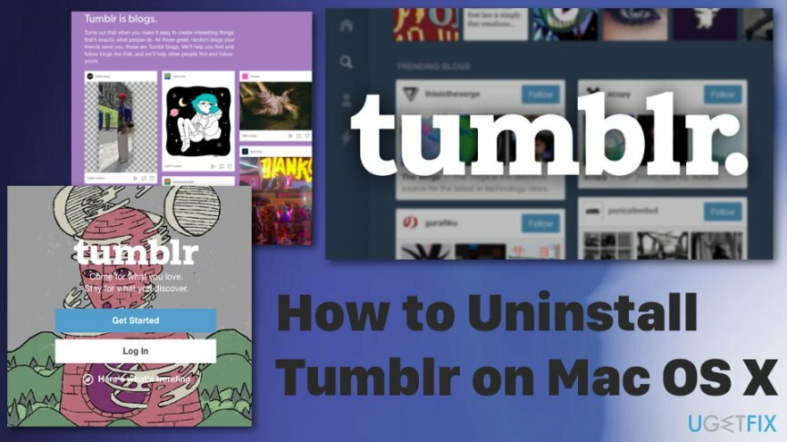 Kā atinstalēt Tumblr no Mac