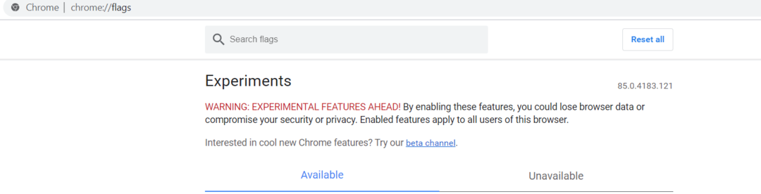 Klik Setel Ulang Semua Pengaturan Chrome