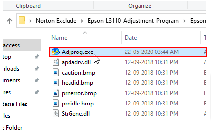 Програм за подешавање Епсон Л3110 - софтвер Адјпрог