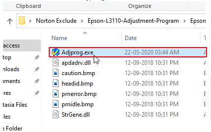 Epson L3110 Adjustment Program - Adjprog programvara