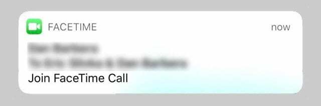 Grupna FaceTime obavijest na iPhoneu ili iPadu