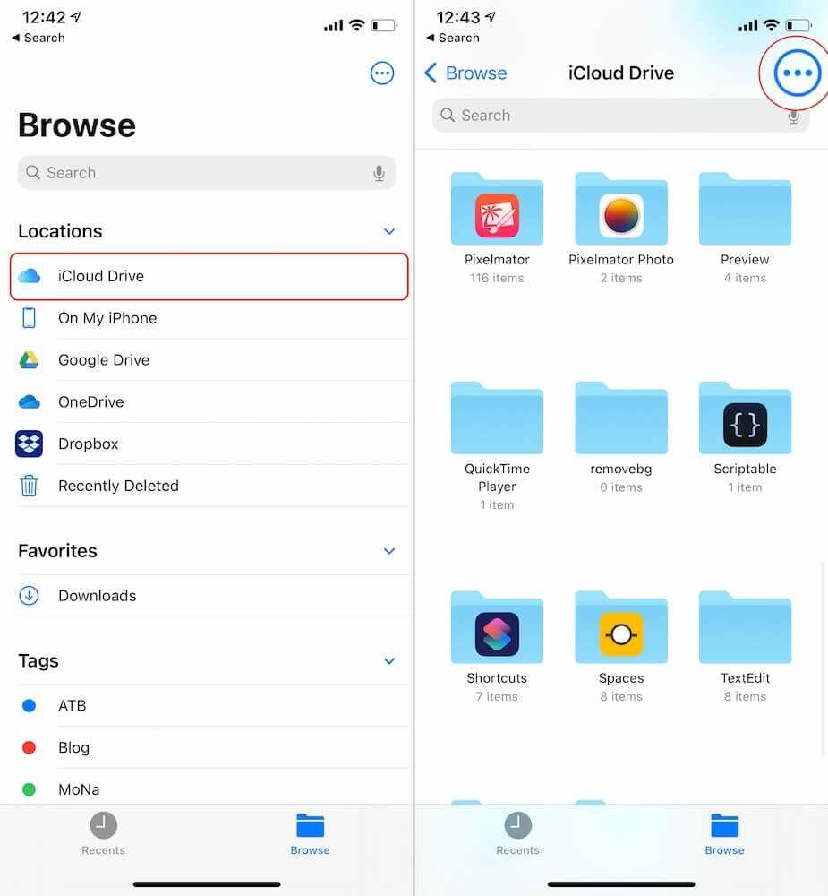 Utwórz folder na iCloud Drive 1