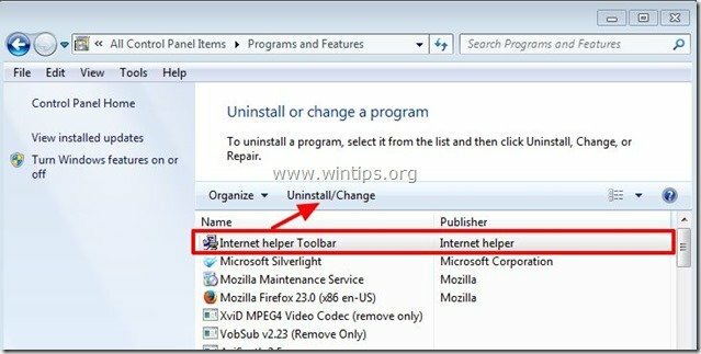 uninstall-internet-helper-toolbar