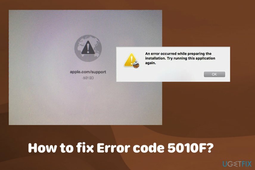 Memperbaiki kode kesalahan 5010F