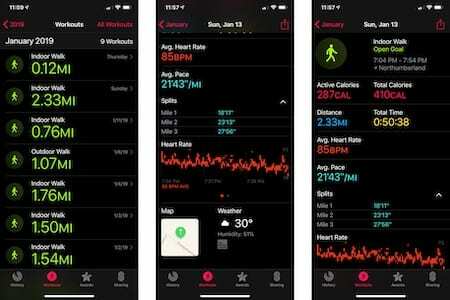 Ejemplo a pie de Apple Watch