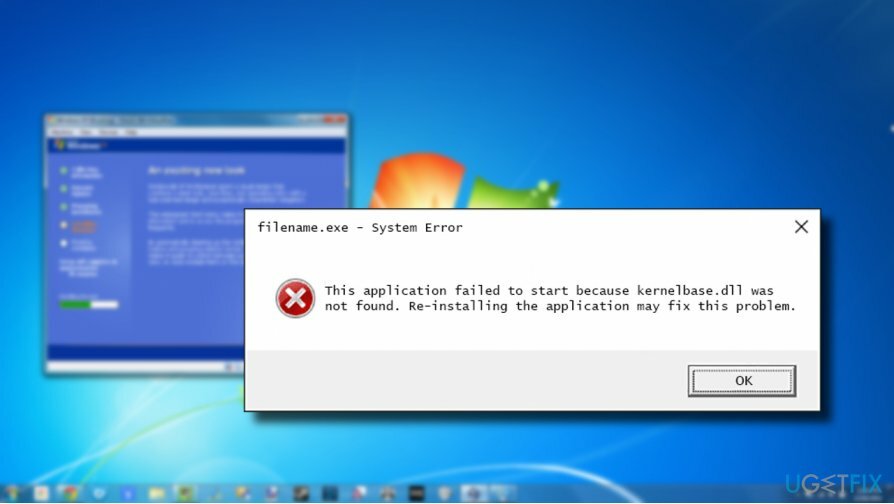 Διορθώστε το σφάλμα kernelbase.dll