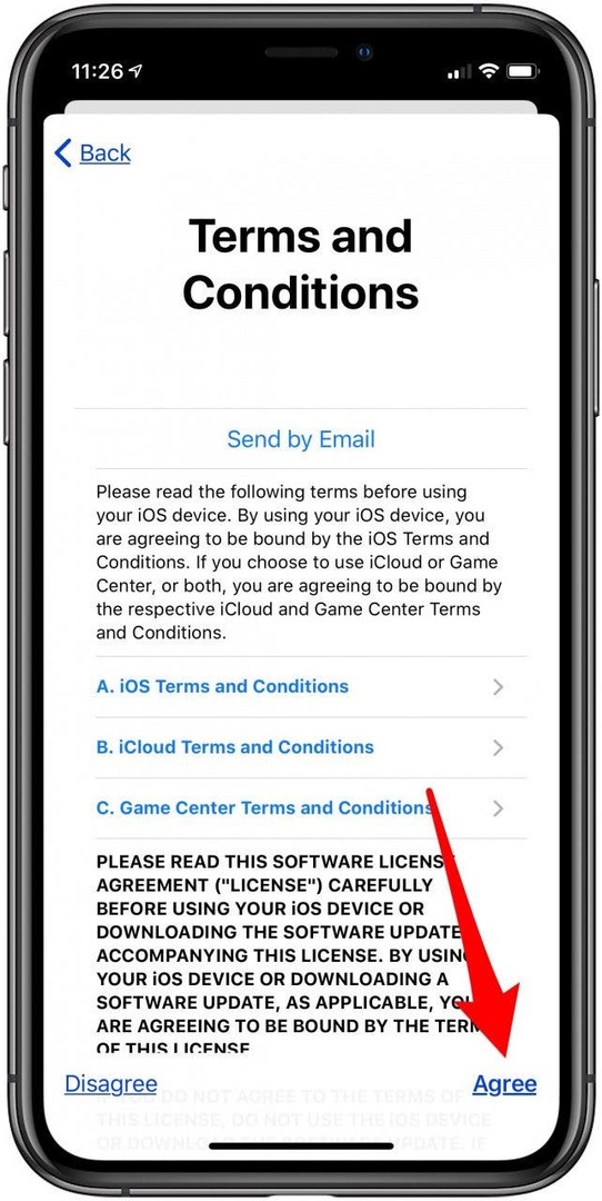 ऐप्पल आईडी नियम और शर्तों से सहमत हैं