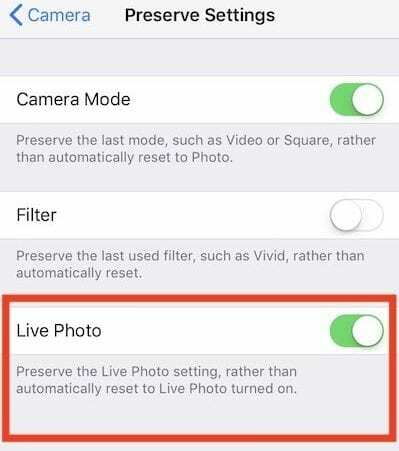 Živé fotografie na iPhone iOS 11