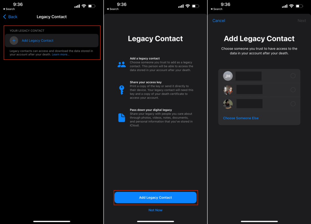 Comment configurer les anciens contacts sur iPhone - 2