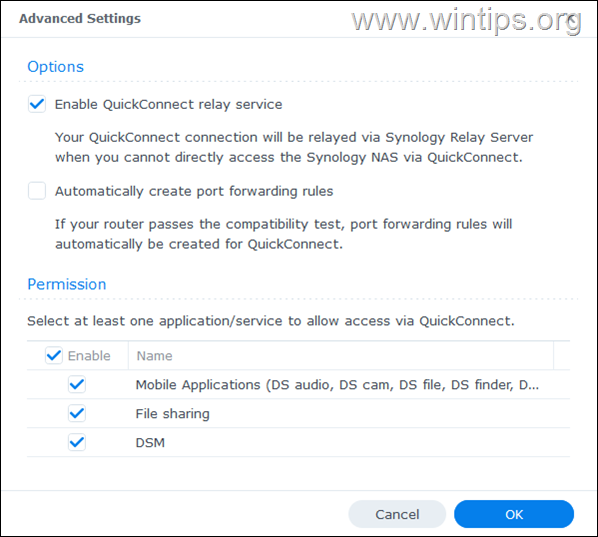 Cum se configurează QuickConnect în Synology NAS