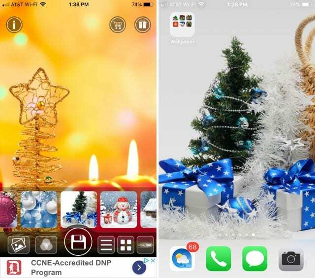 Noel Baba Duvar Kağıdı Canlı Yapıcı iPhone