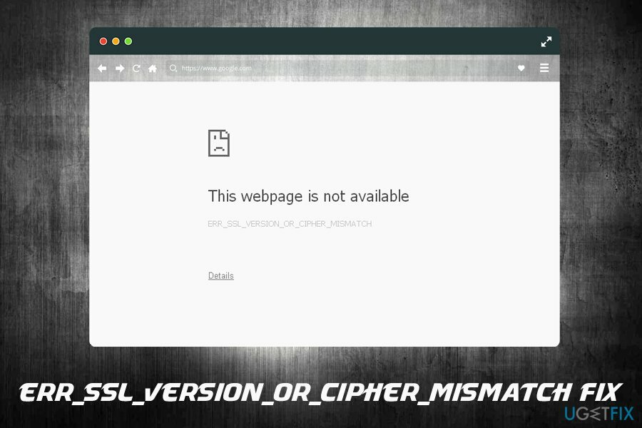 Oprava ERR_SSL_VERSION_OR_CIPHER_MISMATCH