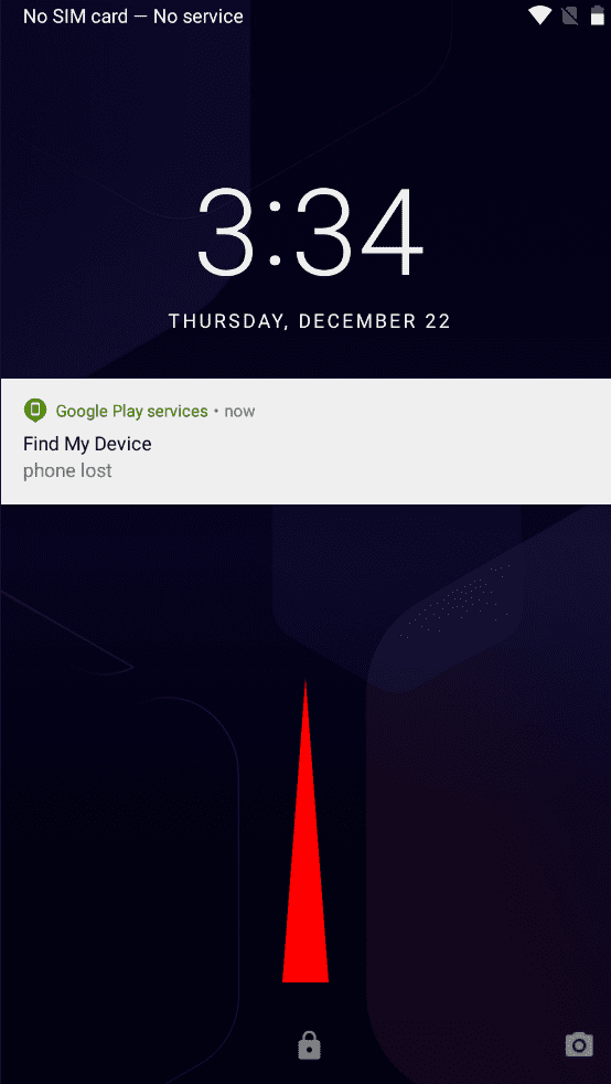 Desbloqueie o Google Find My Device usando o bloqueio de tela para desbloquear