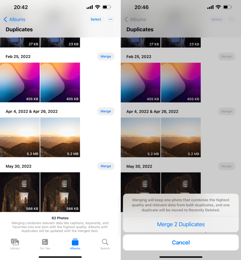 Come eliminare le foto duplicate su iPhone - 2