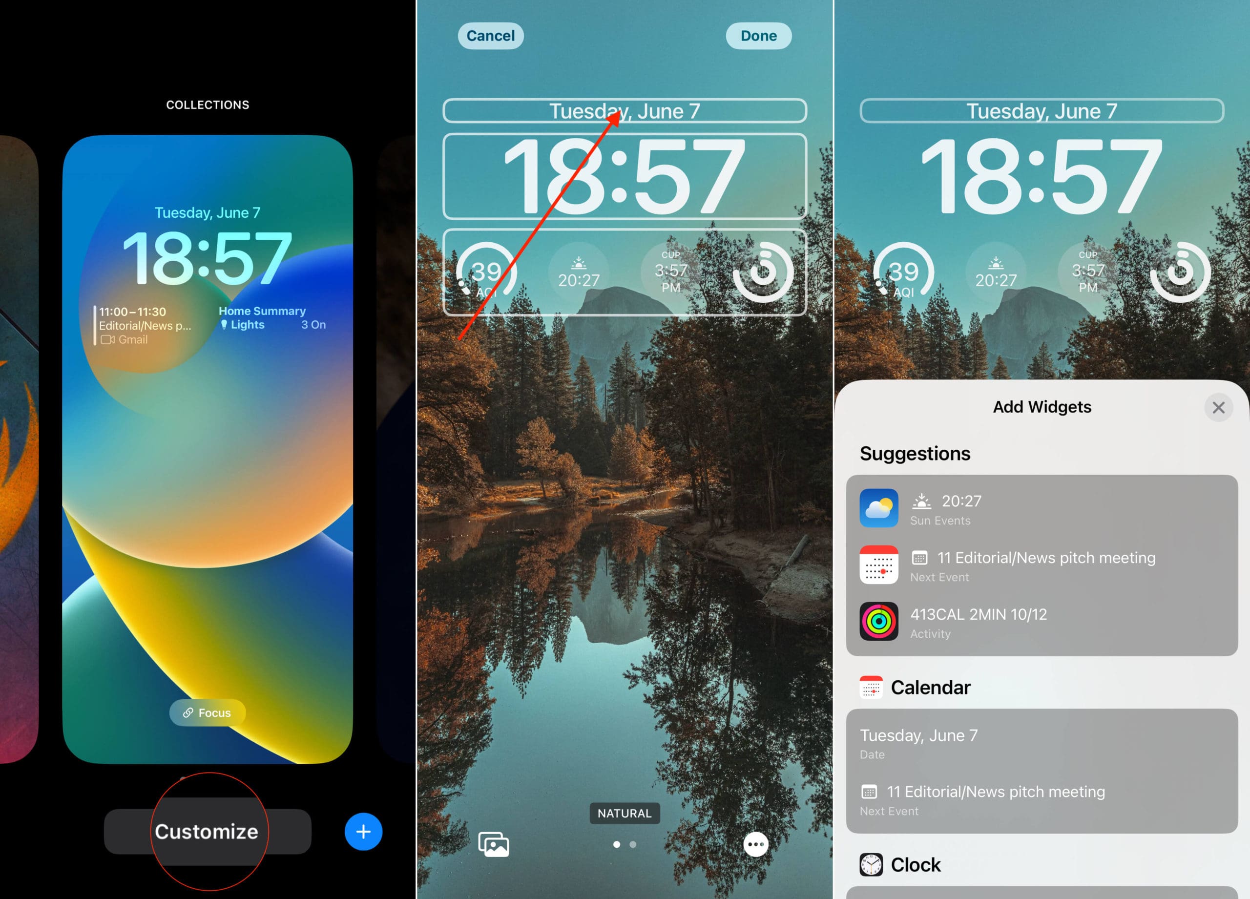 Comment ajouter des widgets à l'écran de verrouillage de l'iPhone - 1