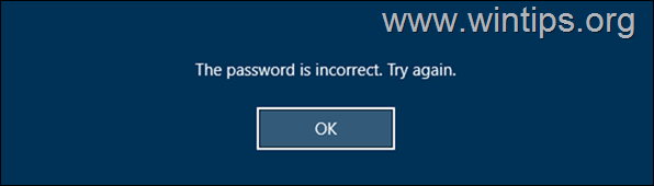 PERBAIKI PIN atau Kata Sandi salah meskipun itu benar di Windows 10.