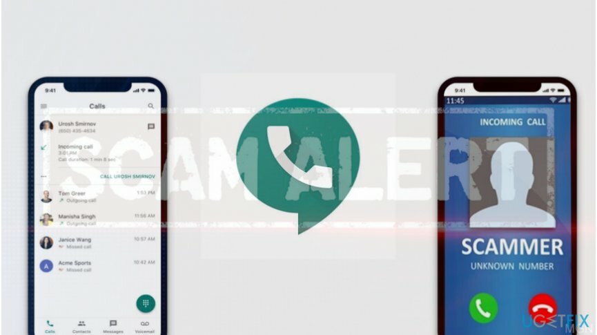 A Google Voice átverésének szemléltetése