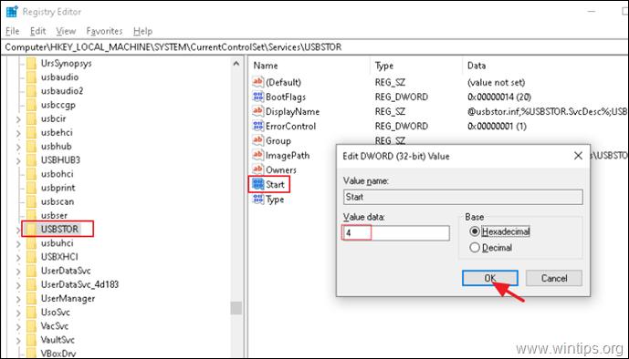  Блокиране на USB устройства за съхранение в Windows.