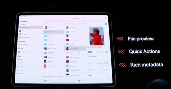 Fitur Aplikasi File iPadOS