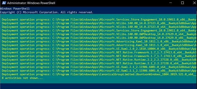 Izvedite ukaze na Powershell