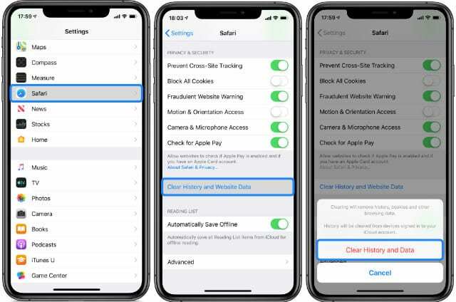 Cara Menghapus Riwayat dan Data Situs Web dari Safari di iPhone atau iPad