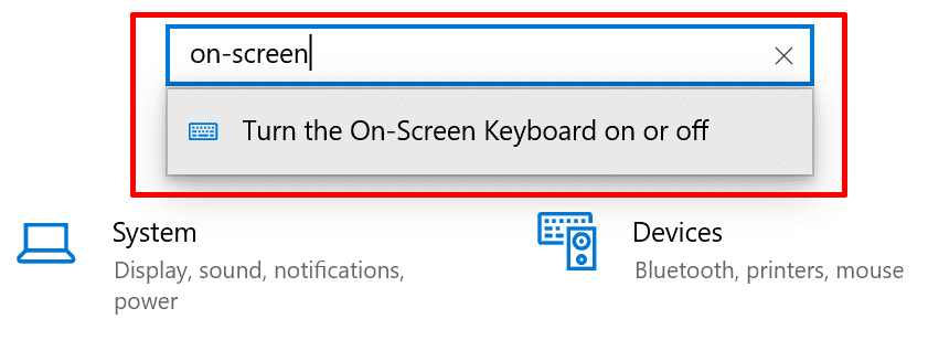teclado en pantalla windows 10