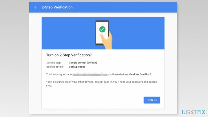 Aktifkan autentikasi dua faktor di Google