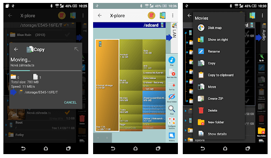 X-plore फ़ाइल प्रबंधक - सर्वश्रेष्ठ Android फ़ाइल प्रबंधक ऐप