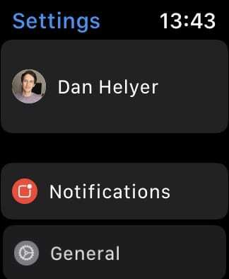 Setări de notificare Apple Watch