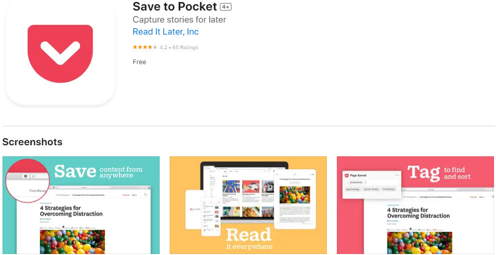 Poskusite Save to Pocket as a Safari Extensions za preprosto shranjevanje spletne vsebine