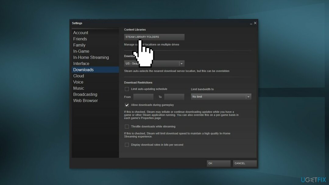 Mover la carpeta Juegos de Steam